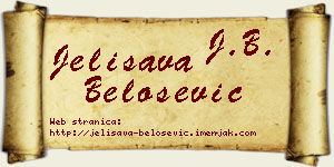 Jelisava Belošević vizit kartica